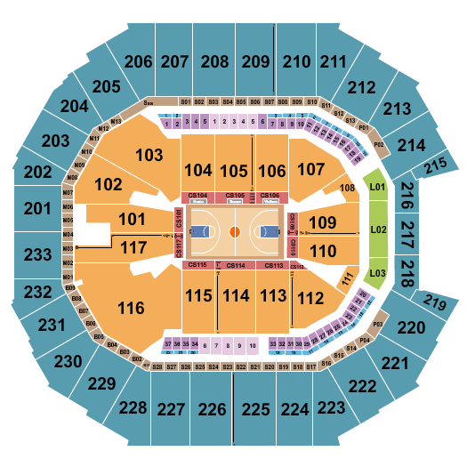 Spectrum Center NCAA Tournament Seating Chart